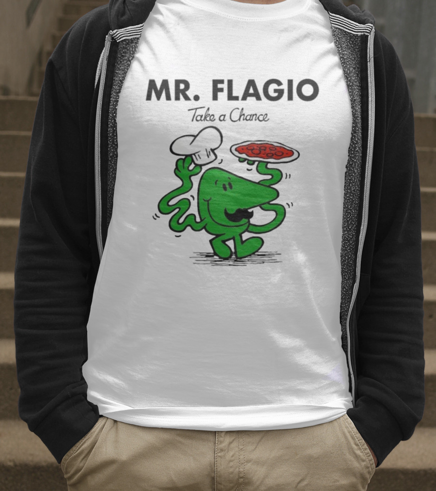 Mr. Flagio Take A Chance Chef Pizza T-Shirt