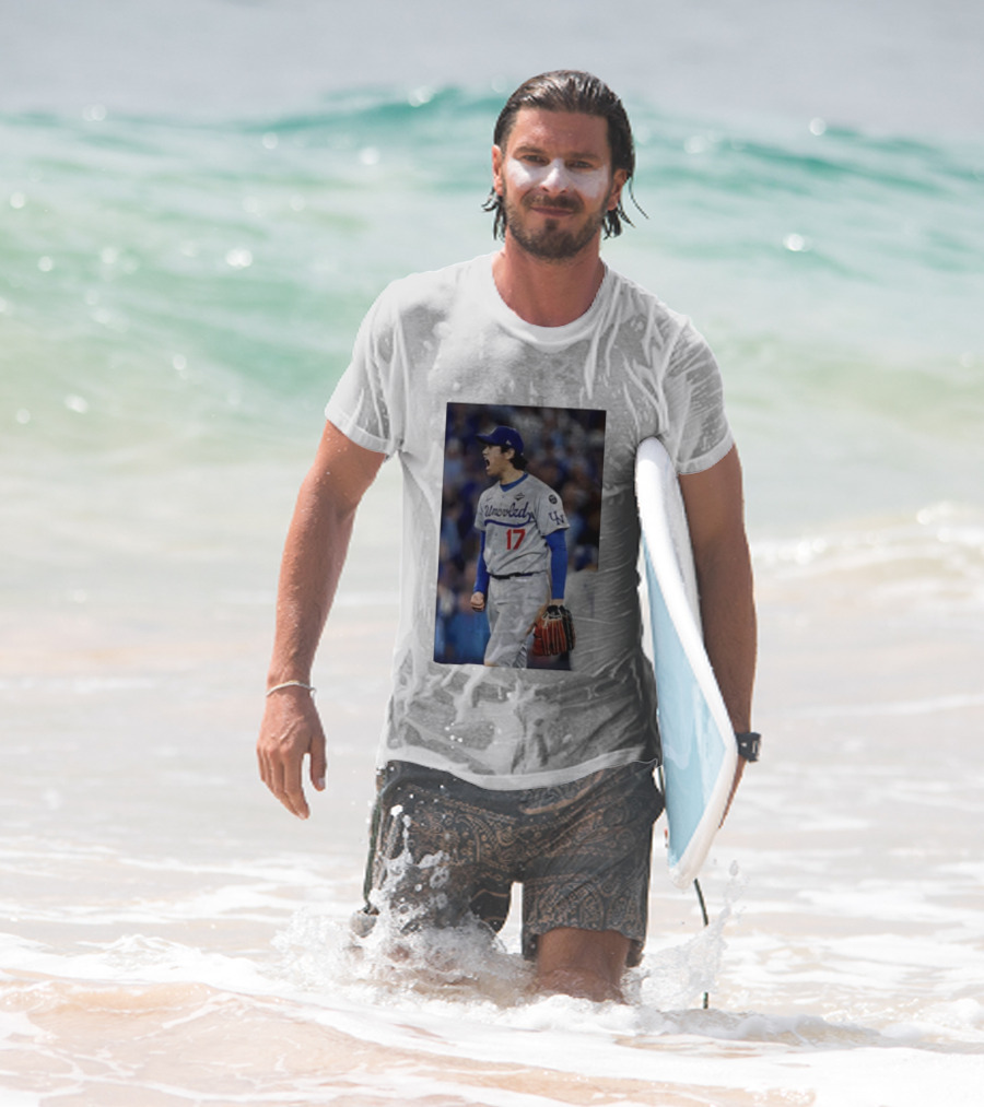 Shohei Ohtani Uncoded LA Player Number 17 T-Shirt