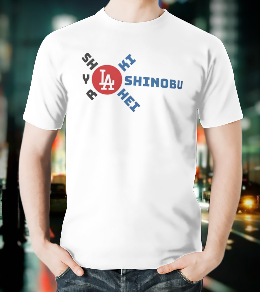 Shohei Roki Shinobu Hei LA Japan Baseball T-Shirt
