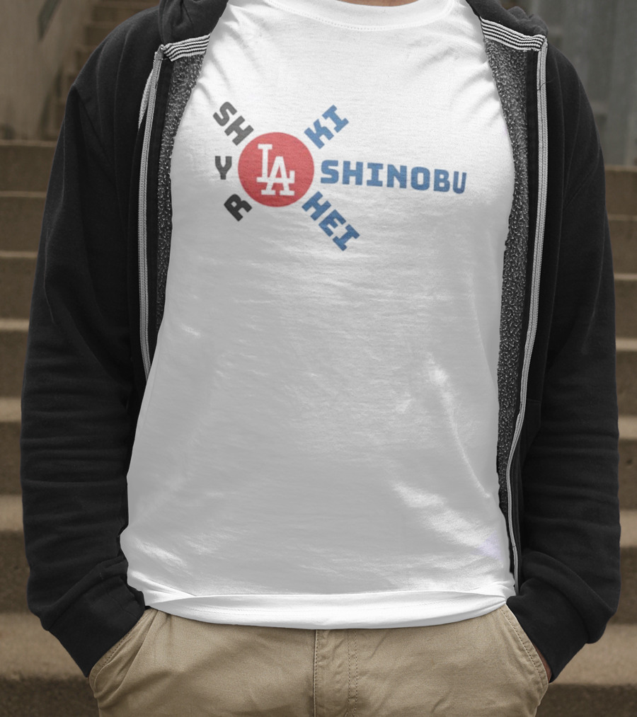 Shohei Roki Shinobu Hei LA Japan Baseball T-Shirt