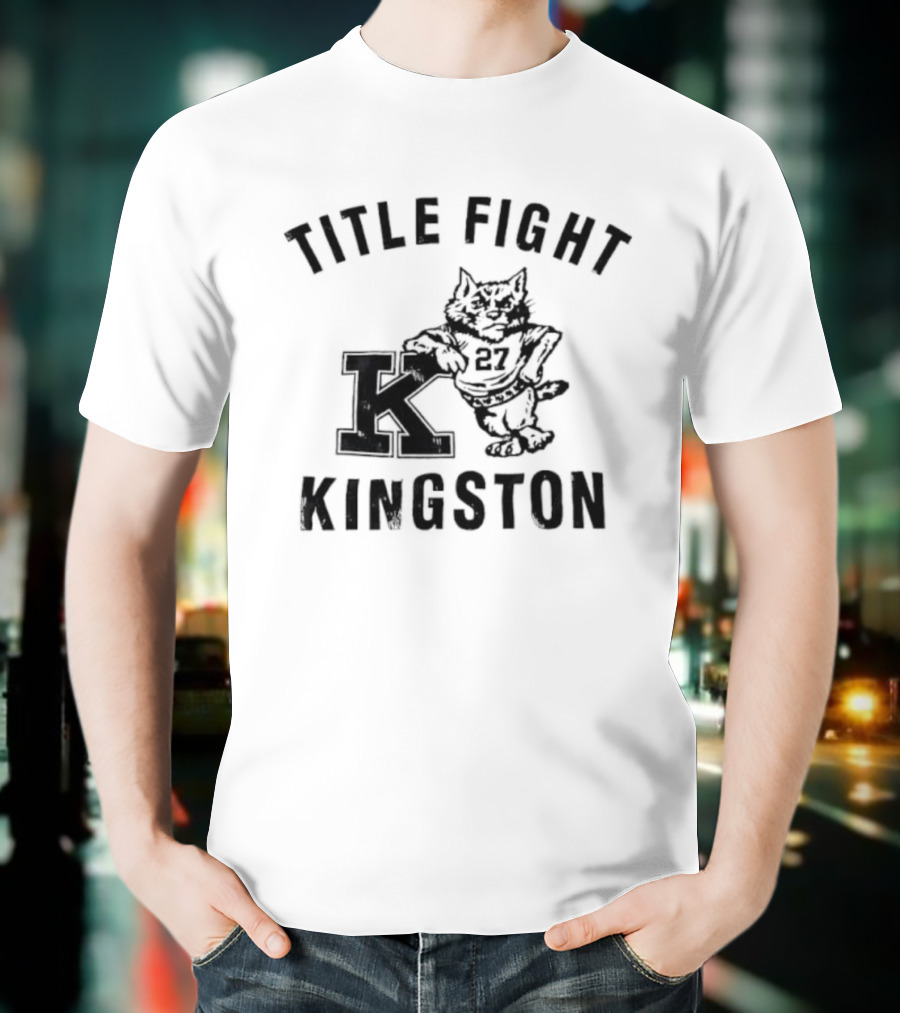Title Fight Kingston Cat Mascot Retro Style T-Shirt
