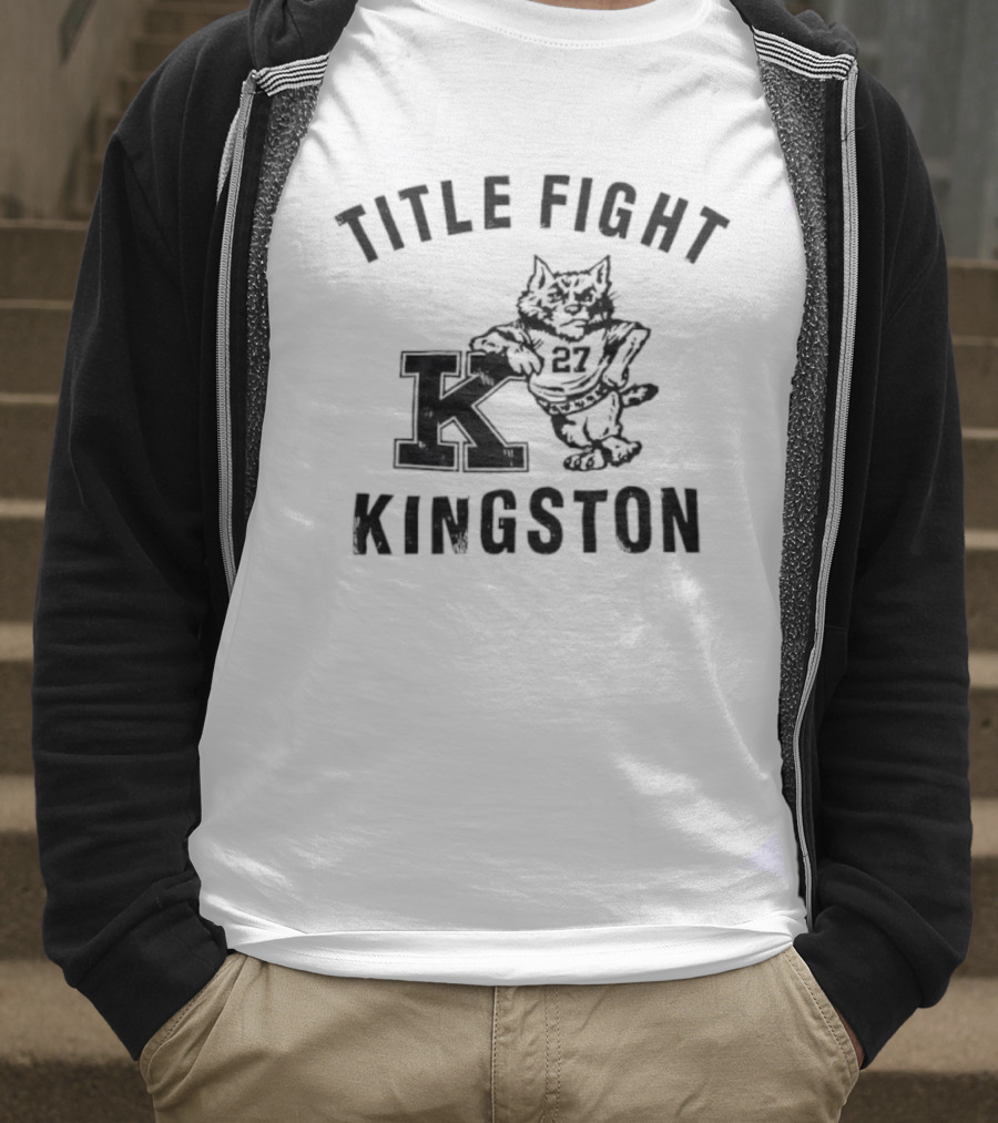 Title Fight Kingston Cat Mascot Retro Style T-Shirt