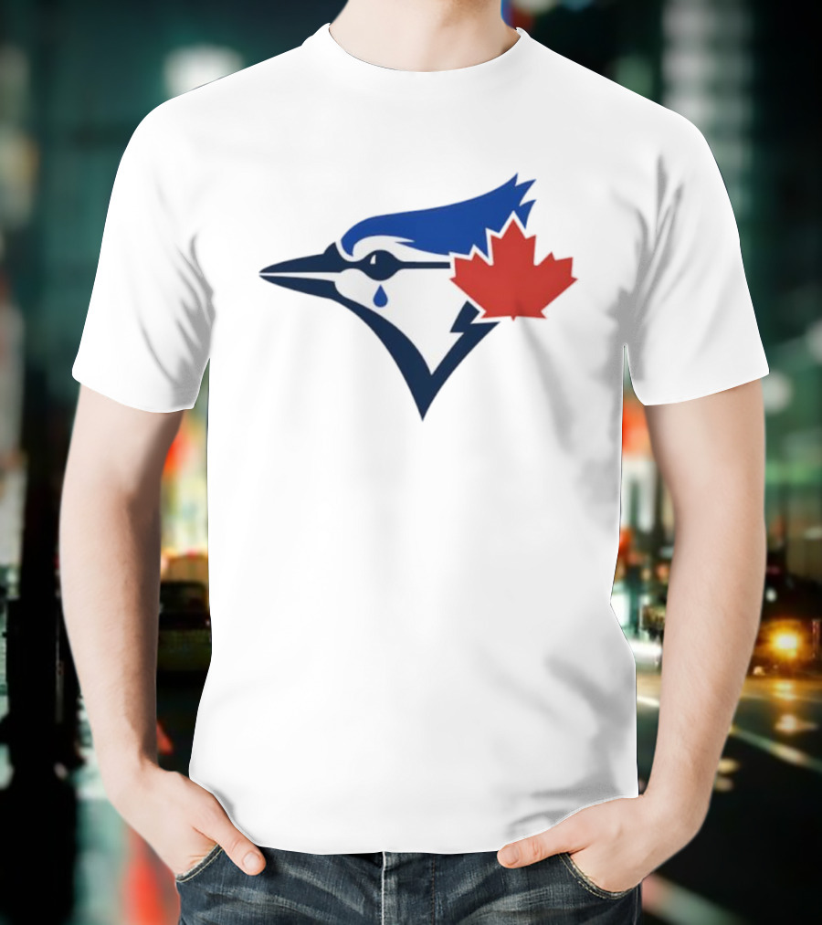 Toronto Blue Jays Maple Leaf Logo With Tear Drop T-Shirt