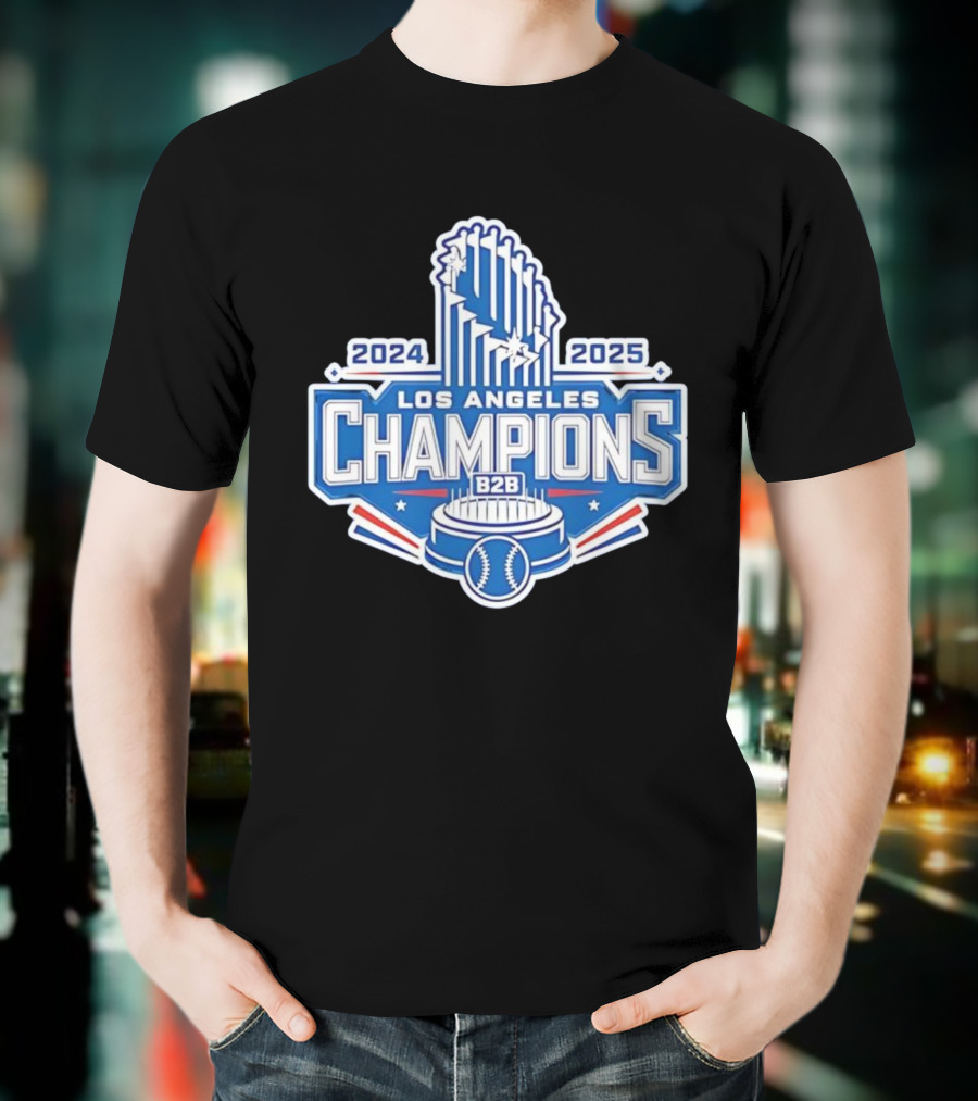 2024 2025 Los Angeles B2B Champions Baseball Cup T-Shirt