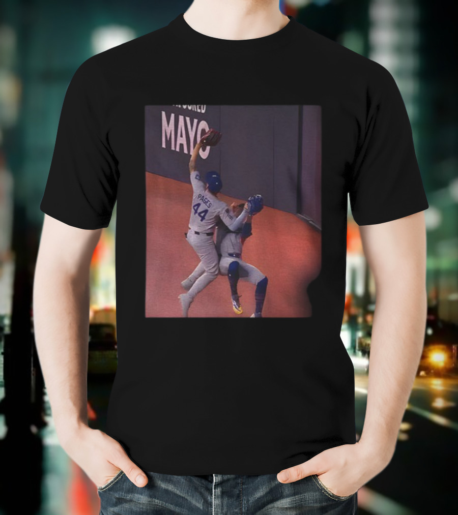 Andy Pages 2025 Game-Saving Catch Baseball Action Moment T-Shirt
