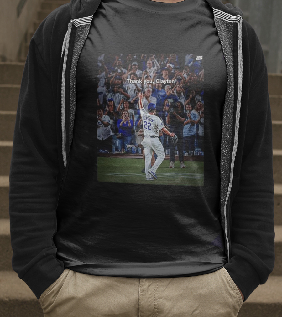 Thank You Clayton Kershaw 22 Crowd Tribute T-Shirt