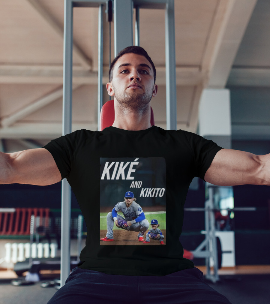 Dodgers Kiké And Kikito Photo T-Shirt