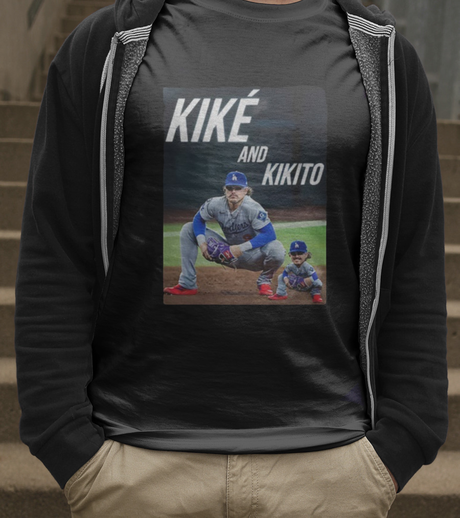 Dodgers Kiké And Kikito Photo T-Shirt