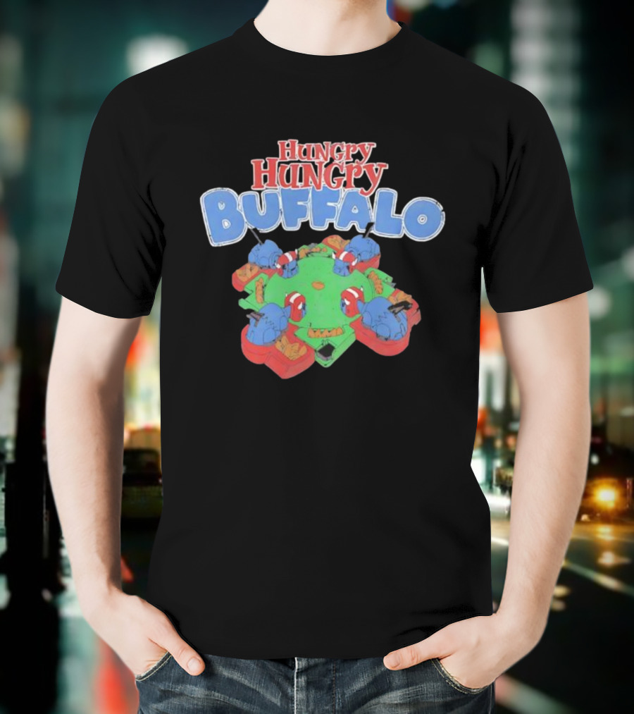 Hungry Hungry Buffalo Board Game Parody Buffalo Bills Fans T-Shirt