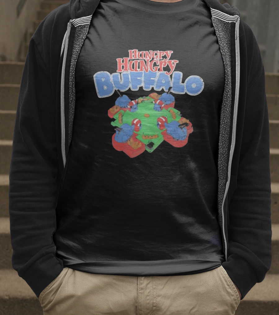 Hungry Hungry Buffalo Board Game Parody Buffalo Bills Fans T-Shirt