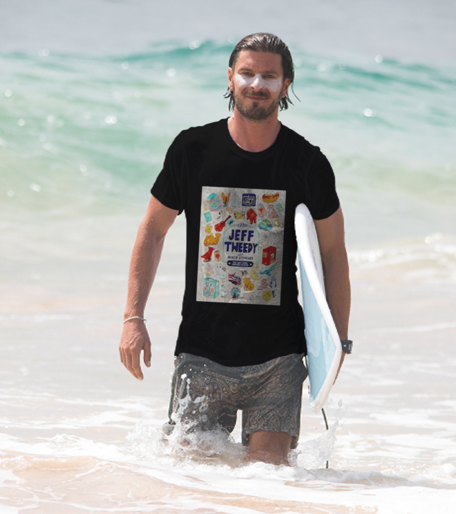 Jeff Tweedy With Macie Stewart The Salt Shed Chicago Illinois November 1 2025 Sea Salt Cats Boots Moon Pizza T-Shirt