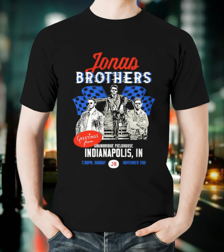 Greetings From Jonas Brothers Indianapolis IN Sunday JB Your Hometown T-Shirt
