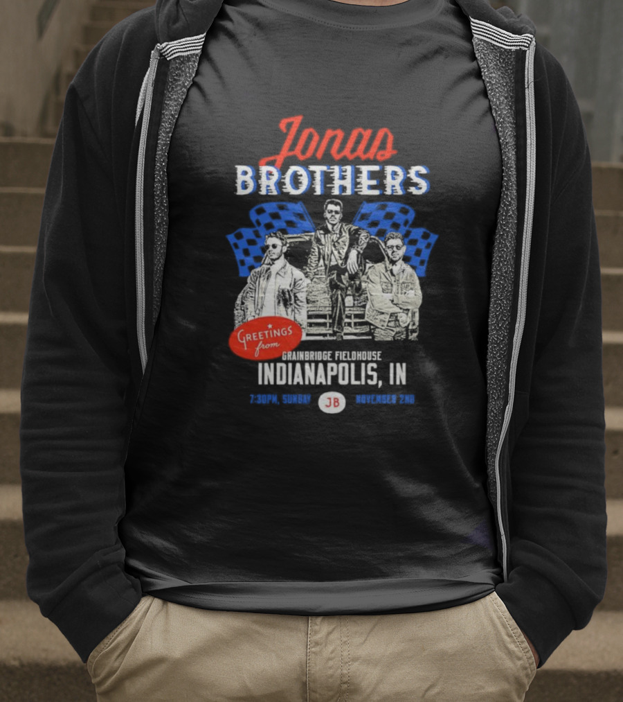 Greetings From Jonas Brothers Indianapolis IN Sunday JB Your Hometown T-Shirt