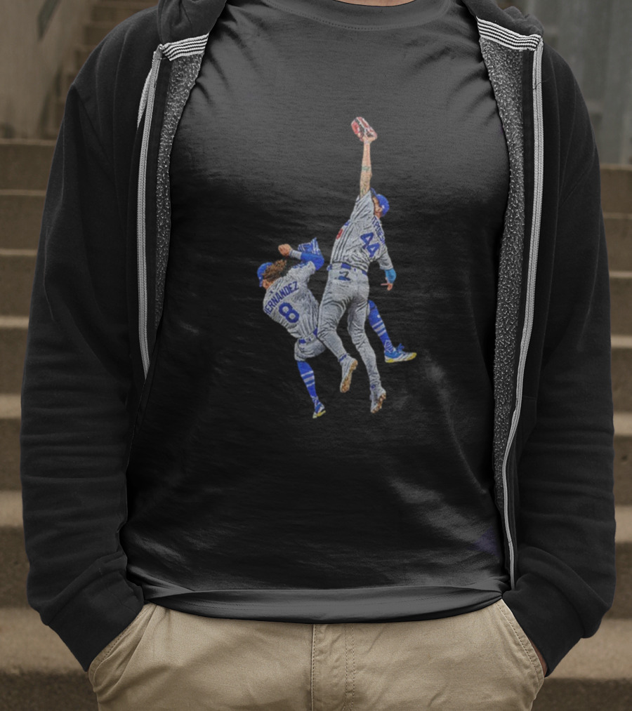 Kike Hernandez Vs Andy Pages The Catch Dodgers 2025 World Series Champions T-Shirt