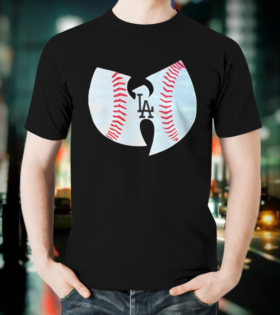 Los Angeles Dodgers Wu Tang Clan Baseball Collaboration T-Shirt