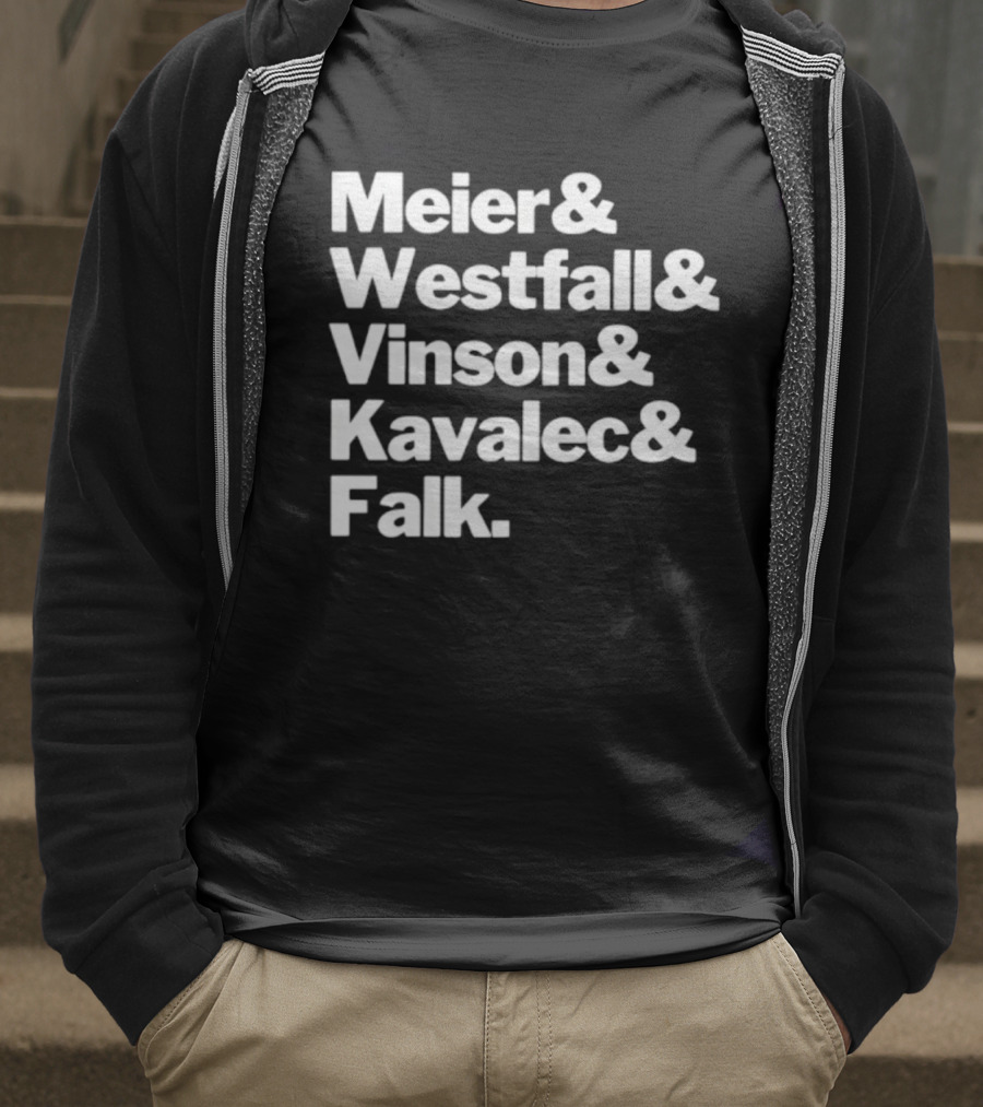 Meier Westfall Vinson Kavalec Falk Team Names Collaboration T-Shirt