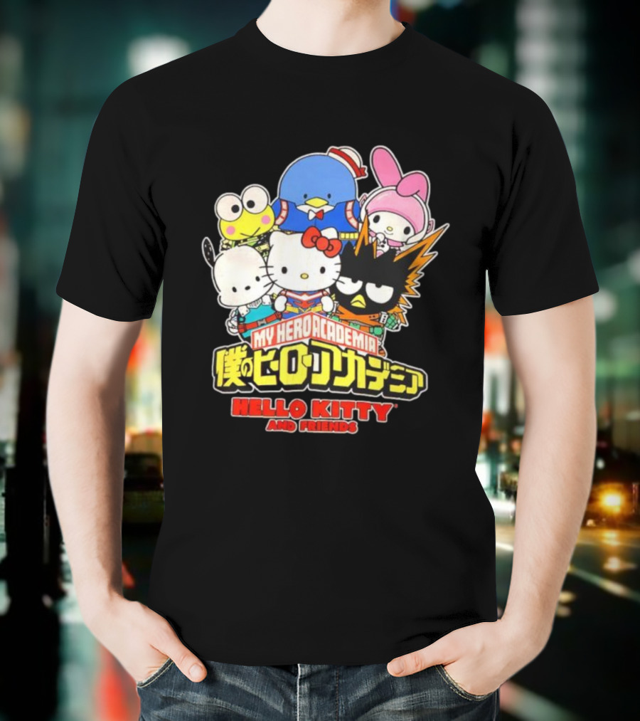 My Hero Academia Boku No Hiro Akademia Hello Kitty And Friends T-Shirt
