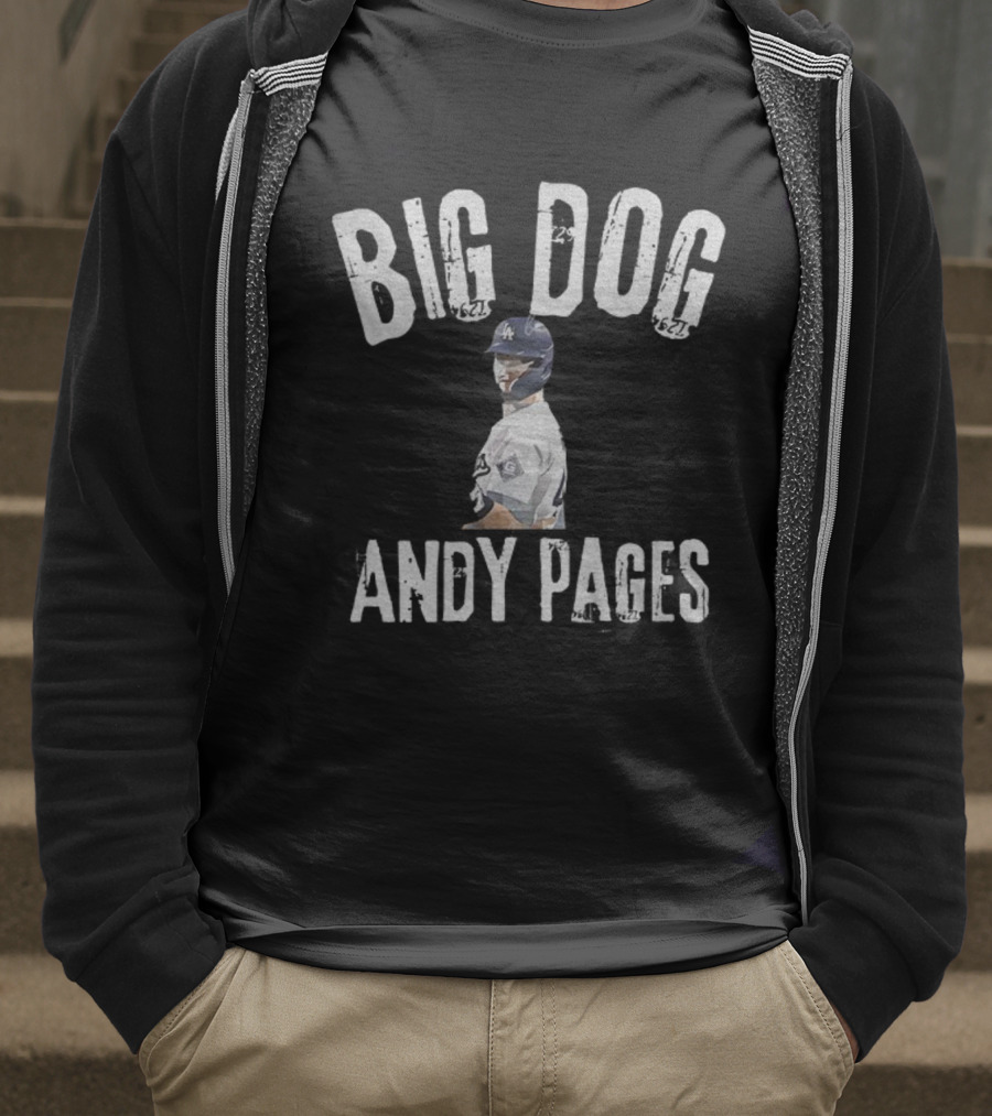 Big Dog Andy Pages Los Angeles Dodgers 2025 World Series Champions T-Shirt