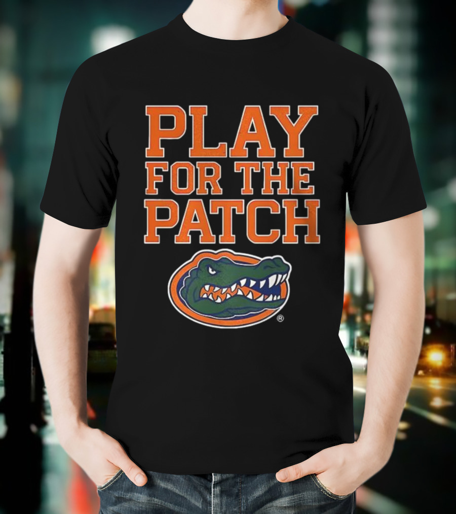 Play For The Patch Florida Gators Alligator Emblem T-Shirt
