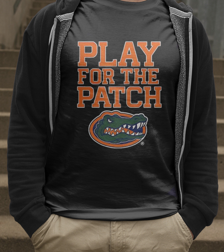 Play For The Patch Florida Gators Alligator Emblem T-Shirt