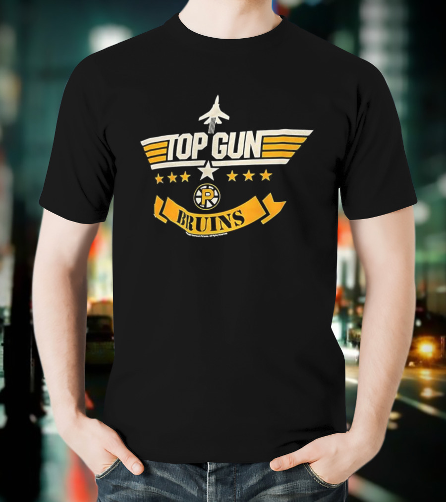 Top Gun Providence Bruins Stars Banner T-Shirt