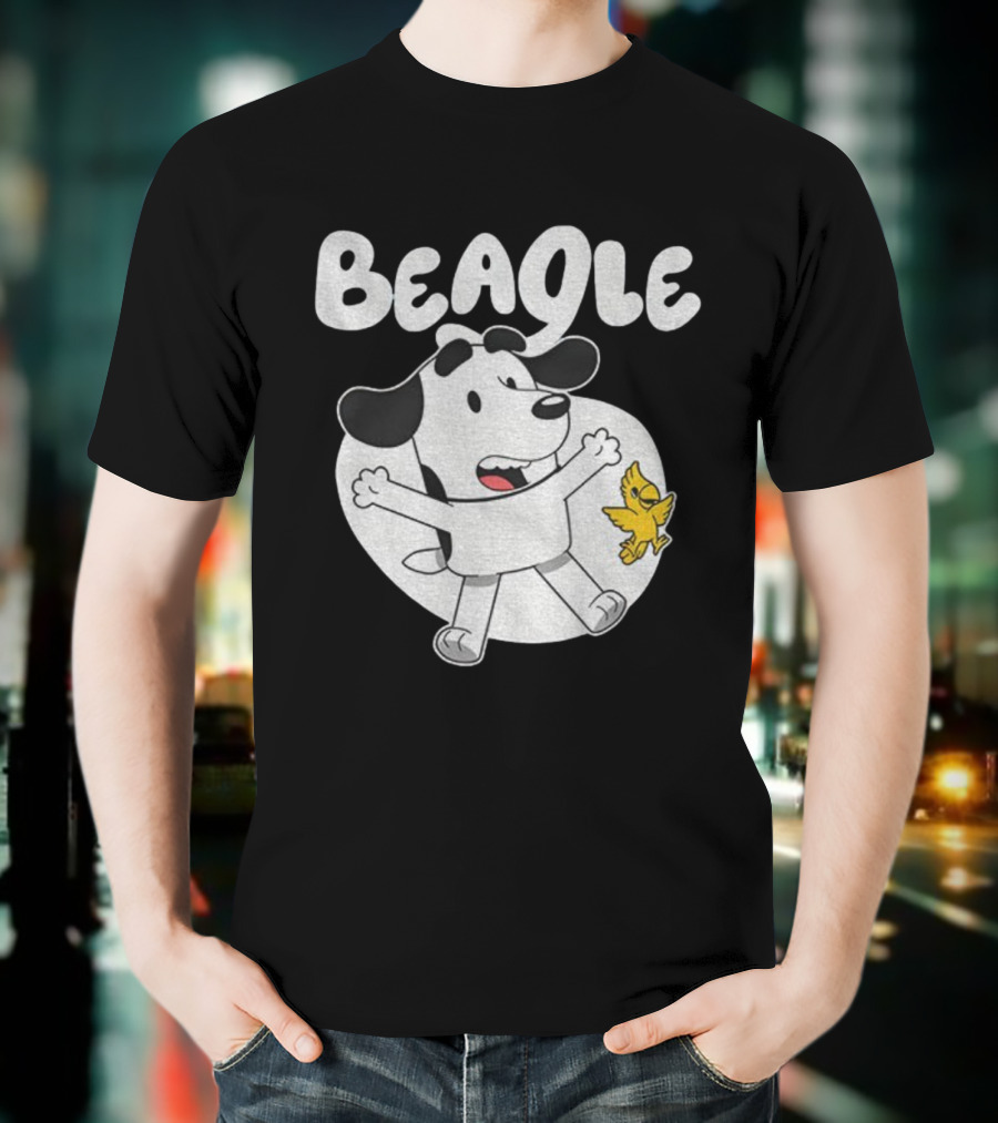 Snoopy Woodstock Bluey Beagle Dog Children Animation T-Shirt