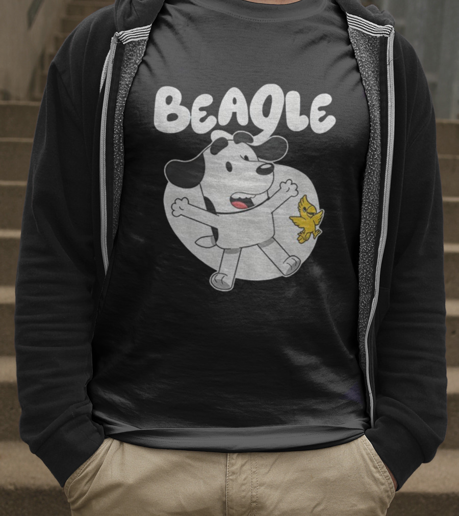 Snoopy Woodstock Bluey Beagle Dog Children Animation T-Shirt