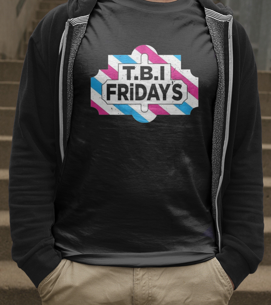 T.B.I Friday's Transgender Pride Flag T-Shirt