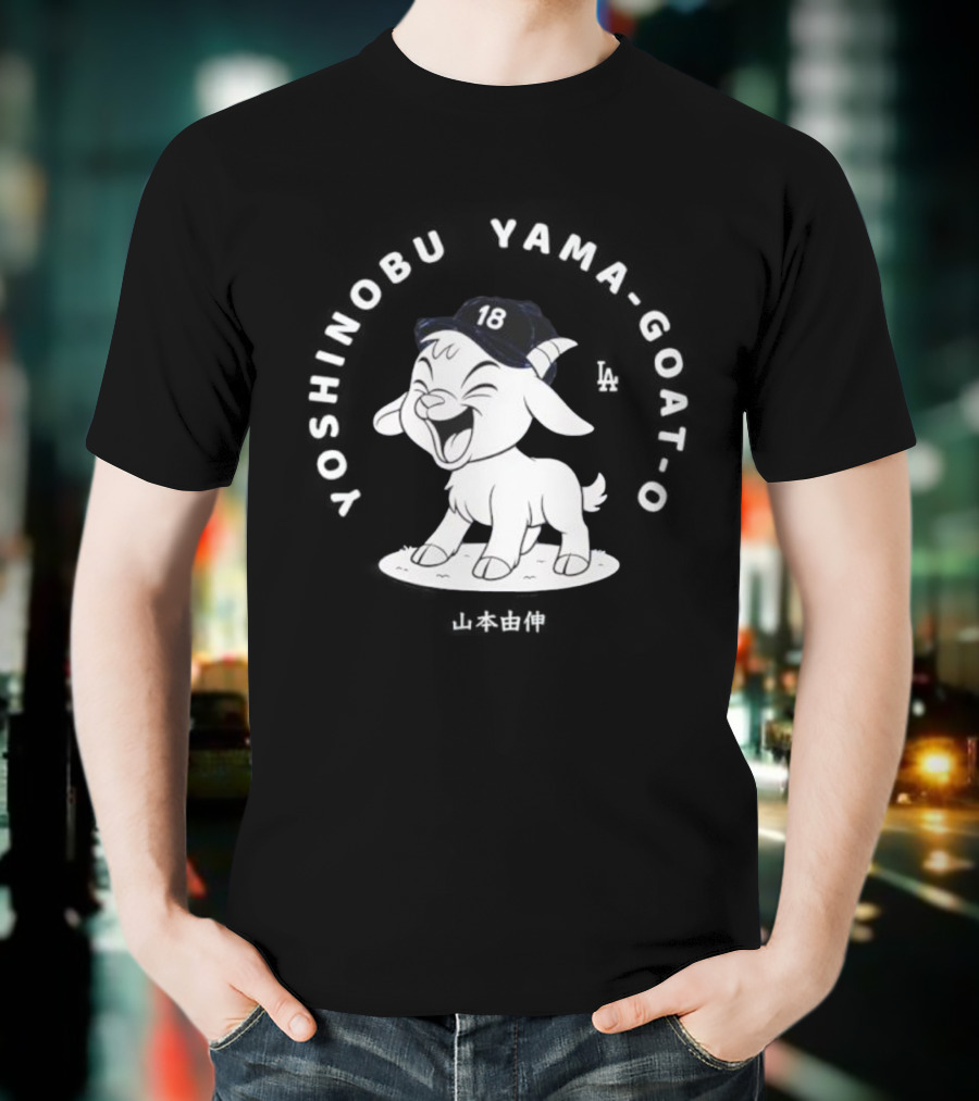 Yoshinobu Yamamoto GOAT 18 Los Angeles Dodgers T-Shirt