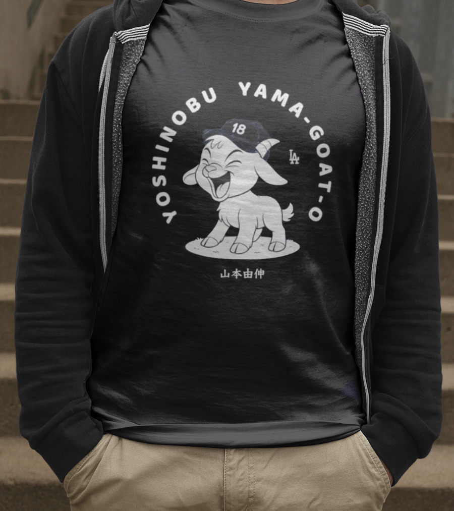 Yoshinobu Yamamoto GOAT 18 Los Angeles Dodgers T-Shirt