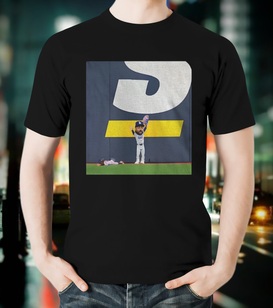 Andy Pages Catch World Series 2025 Champs Los Angeles Dodgers Victory Celebration T-Shirt