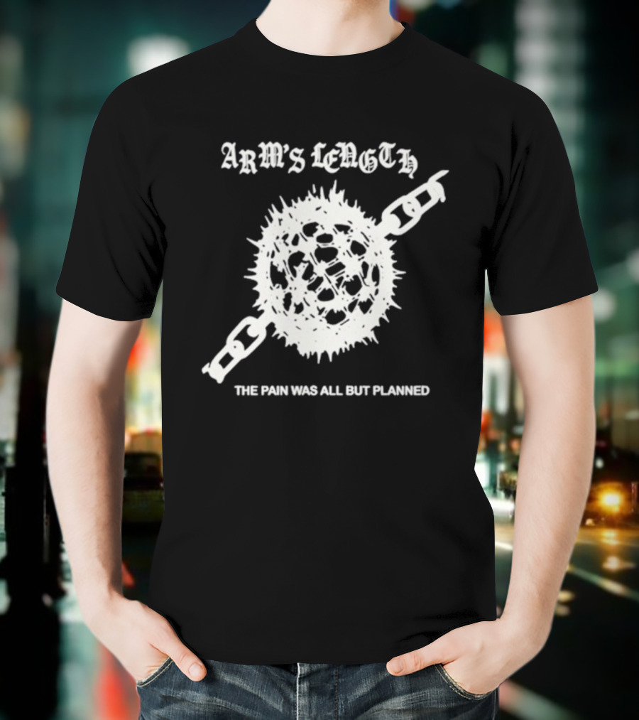 Arm’s Length The Pain Was All But Planned Tour 2025 Spiked Ball Chain Design T-Shirt
