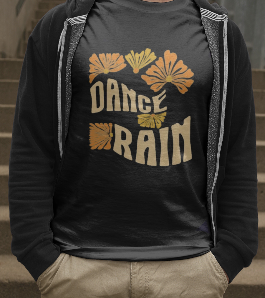 Charles Wesley Godwin Dance Rain Floral Pattern T-Shirt