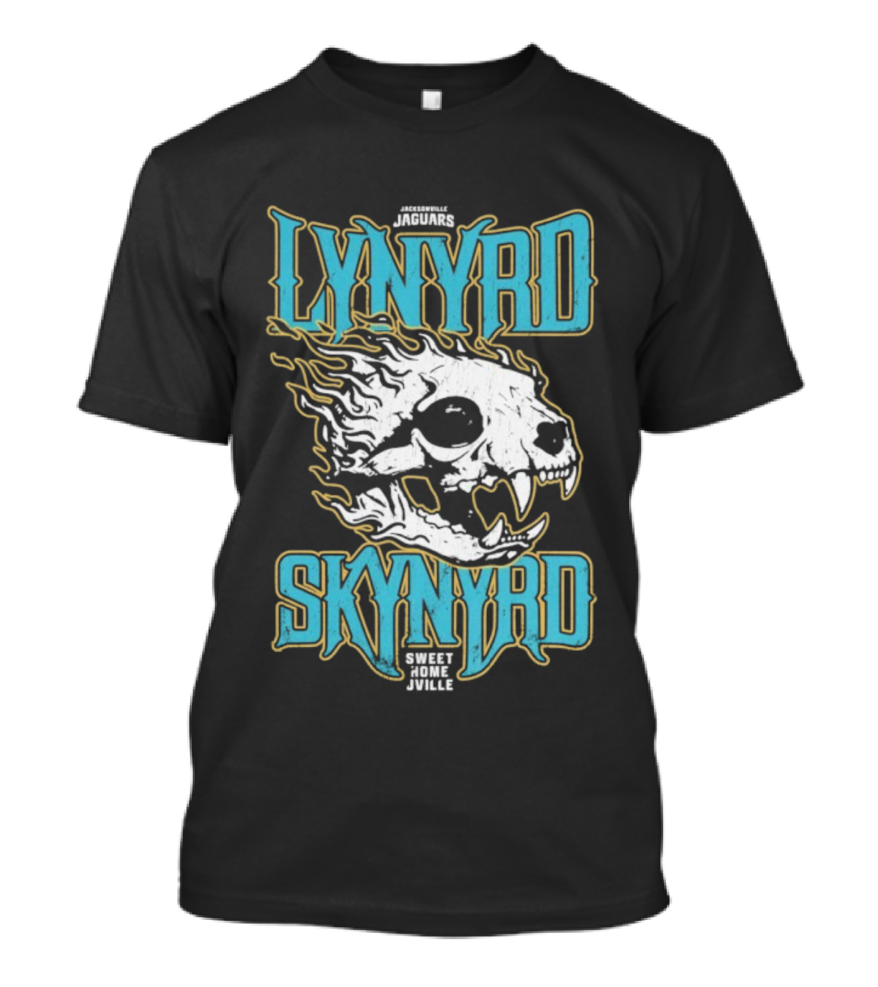 Jacksonville Jaguars Lynyrd Skynyrd Sweet Home Jville Football Collaboration T-Shirt