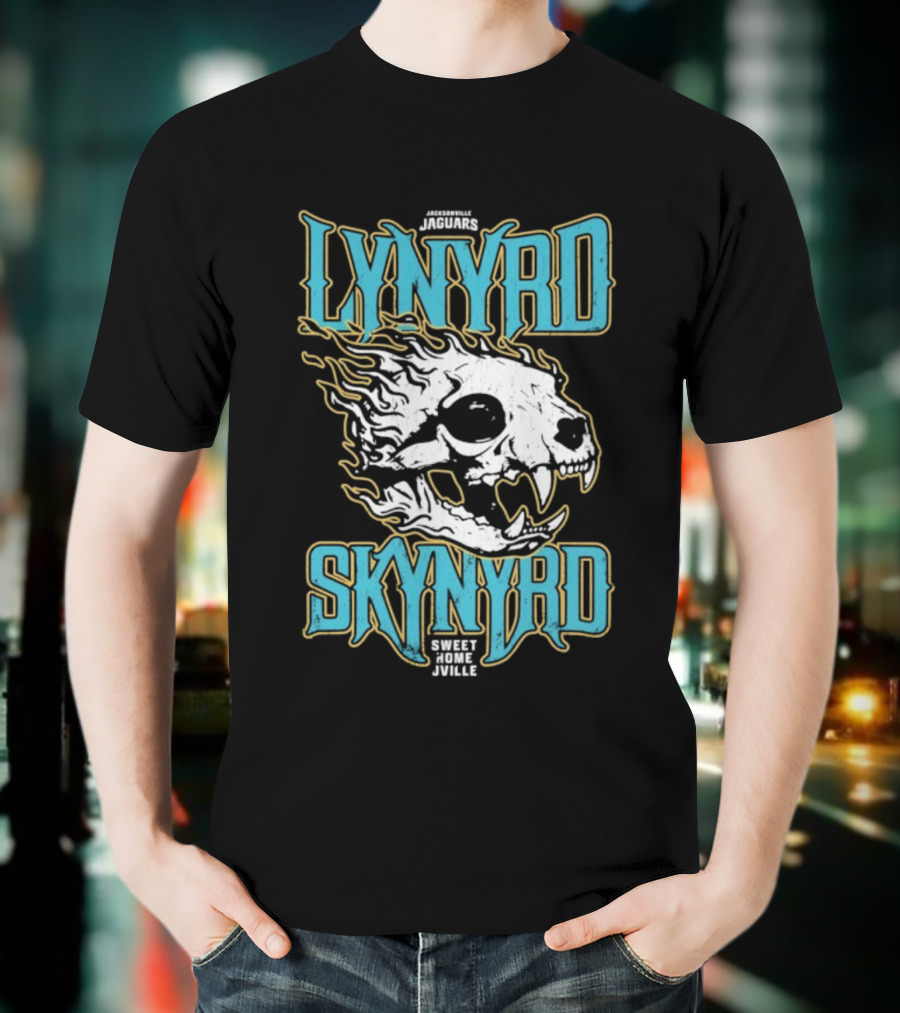 Jacksonville Jaguars Lynyrd Skynyrd Sweet Home Jville Football Collaboration T-Shirt