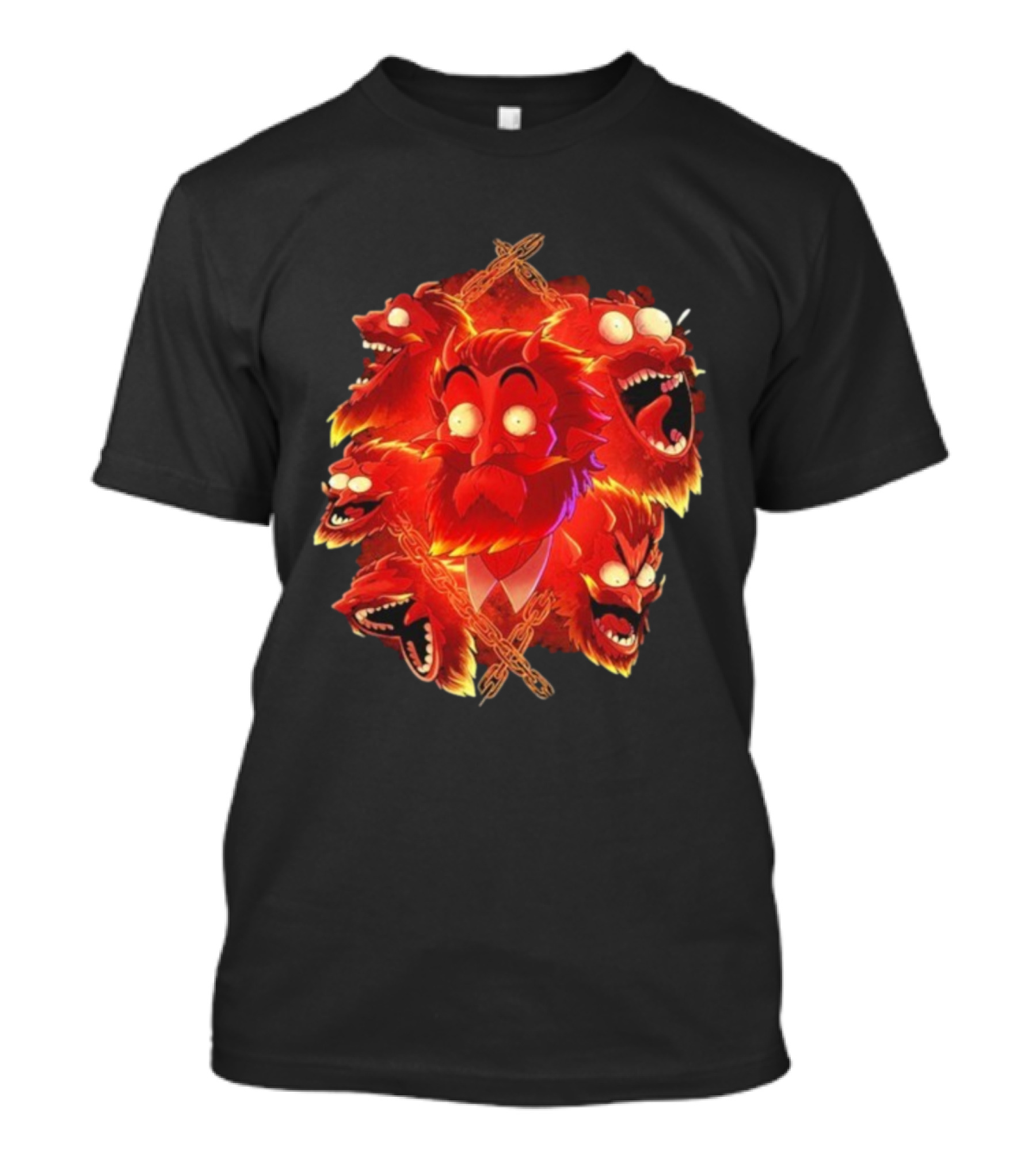 Legends Of Avantris Gideon Laughing Fiery Demon Faces T-Shirt