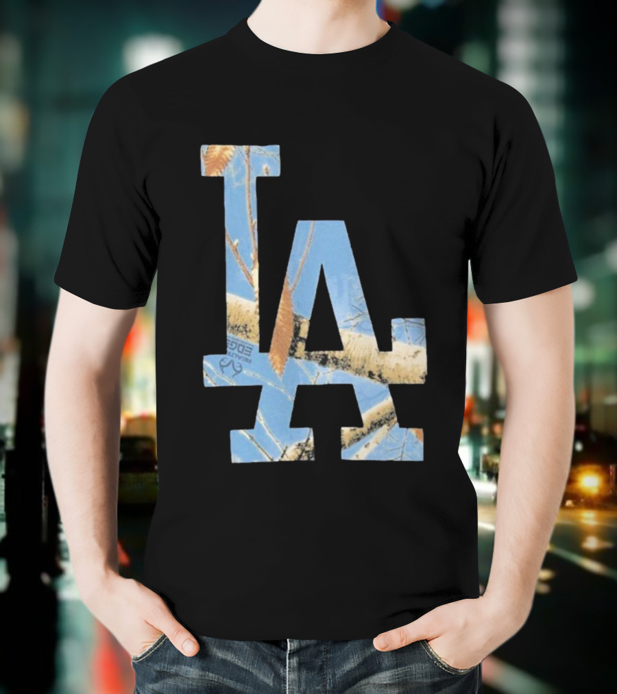 Los Angeles Dodgers LA Realtree Edge Camouflage T-Shirt