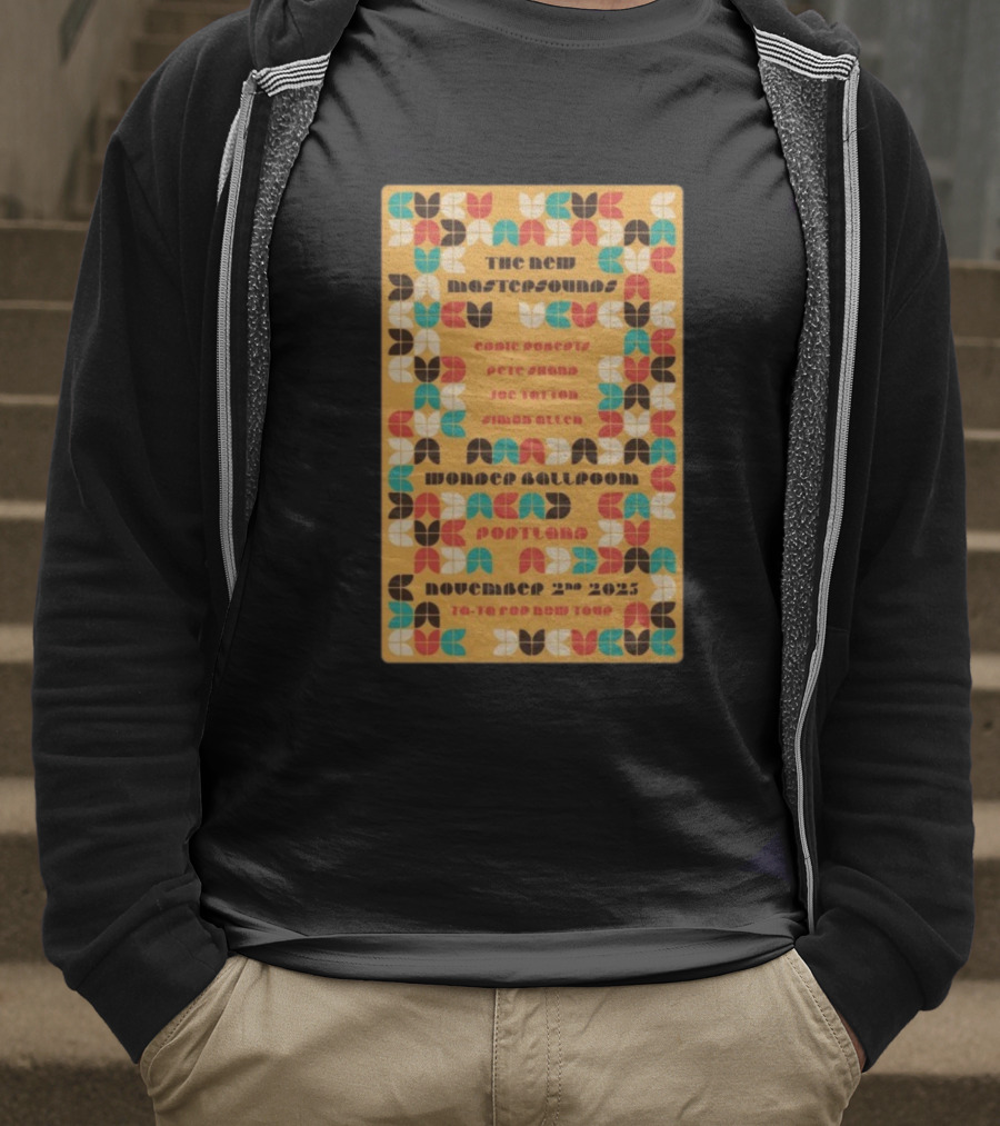 The New Mastersounds Wonder Ballroom November 2 2025 Portland To-Ta Top Now Tour T-Shirt