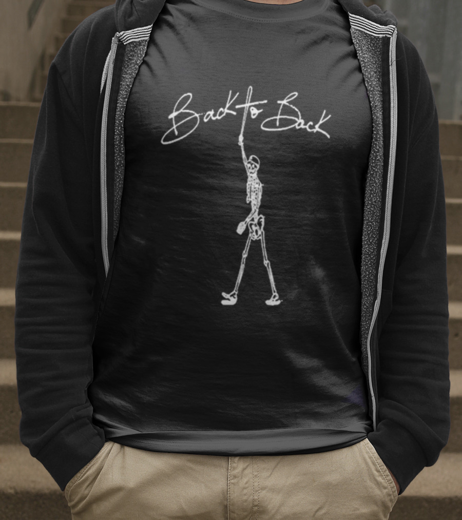 Back To Back Los Angeles Dodgers World Series Champions 2025 Skeleton T-Shirt