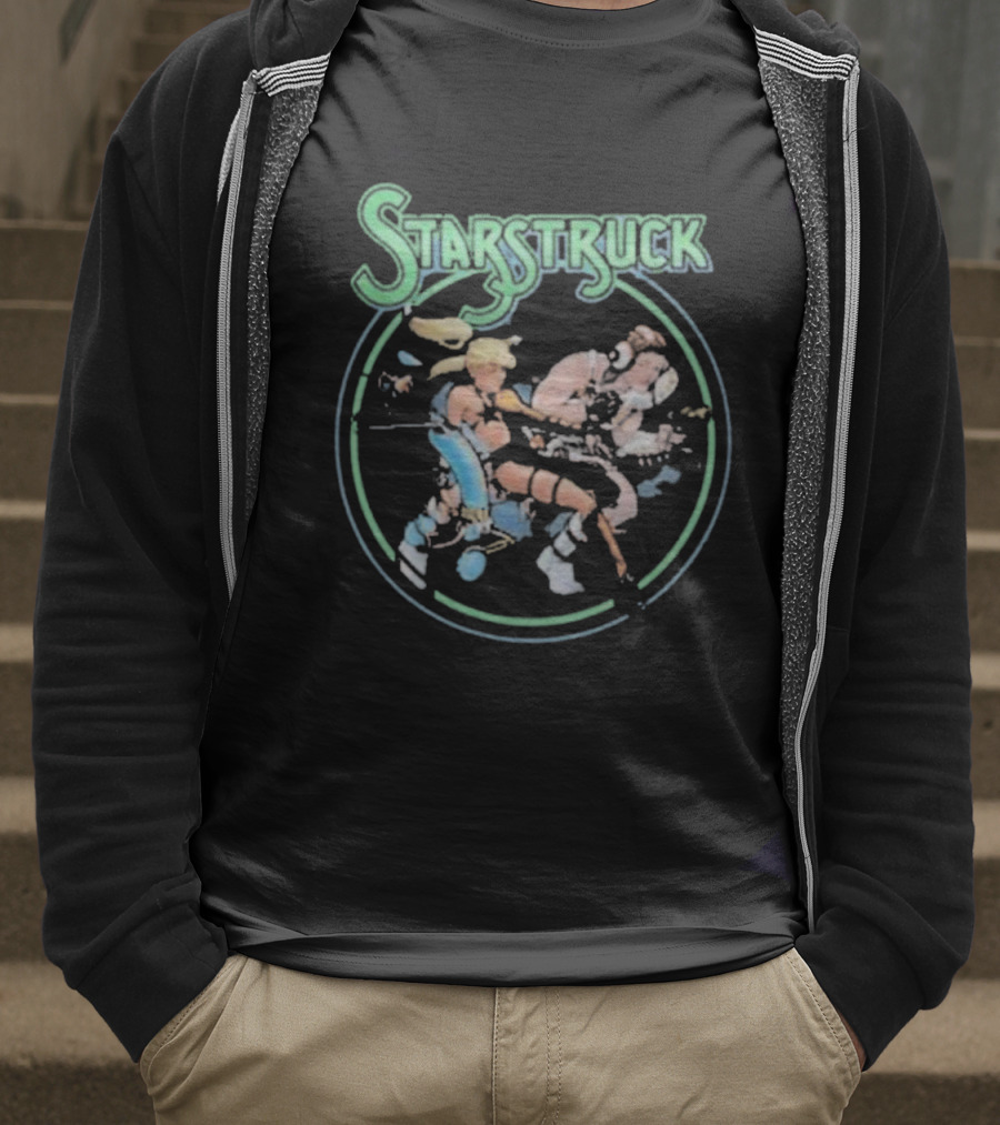 Starstruck Galatia 9 And Brucilla Dynamic Duo Retro Comic Style T-Shirt