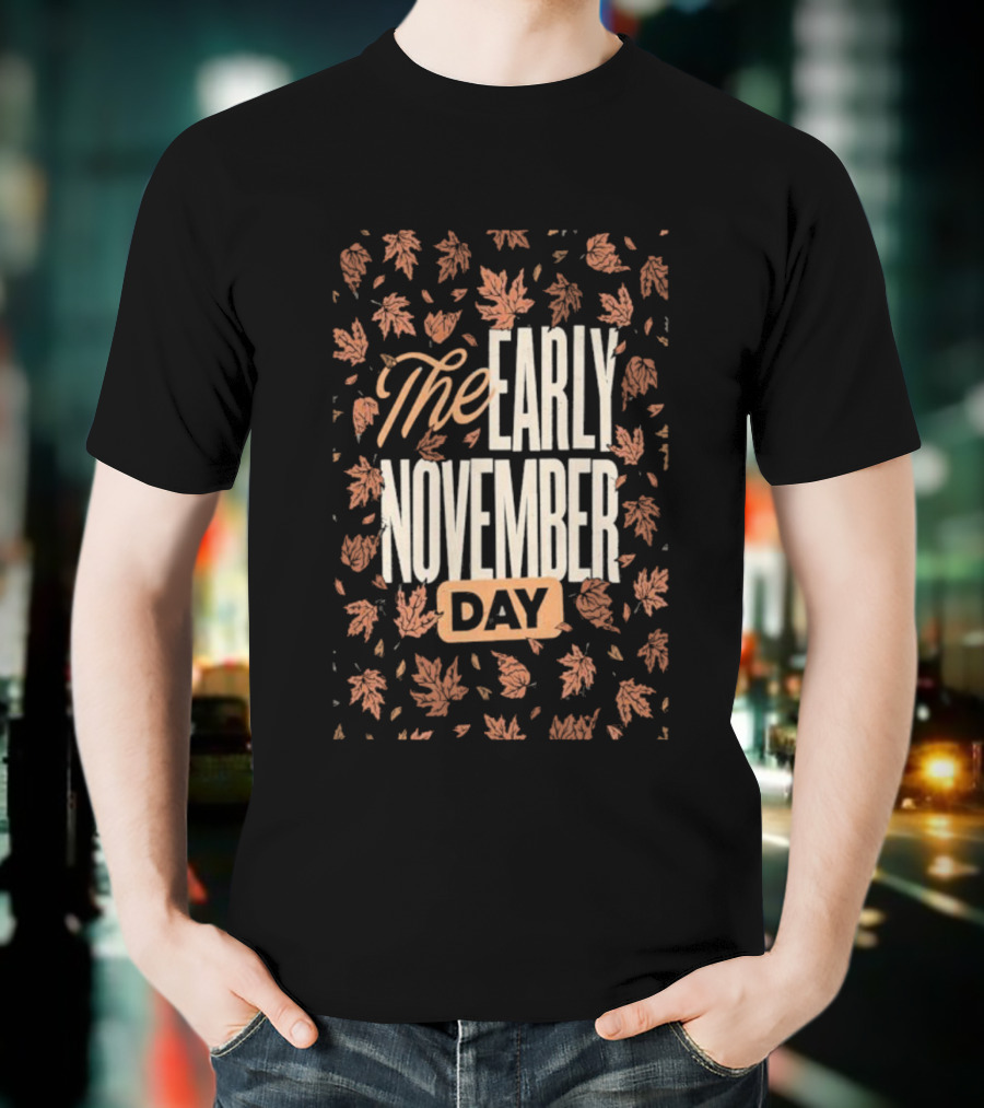 The Early November Day Leaf Pattern 2025 Tour T-Shirt
