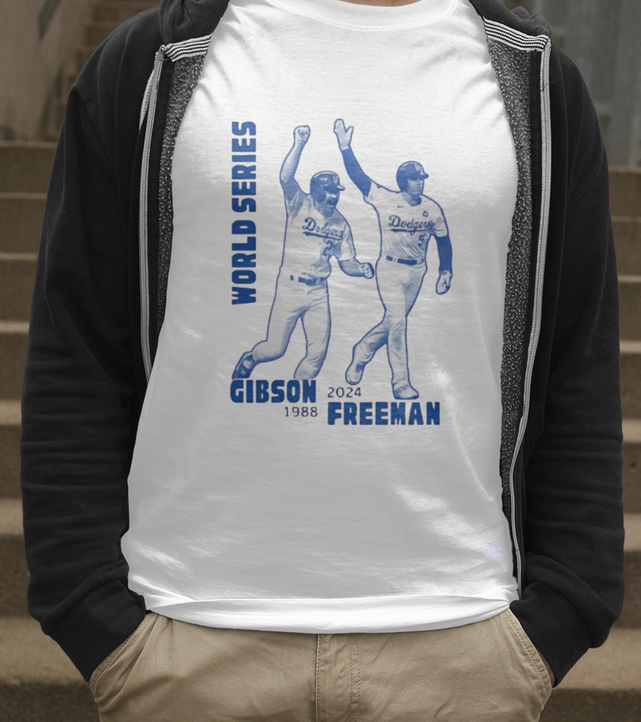 World Series Dodgers Gibson 1988 Freeman 2024 T-Shirt