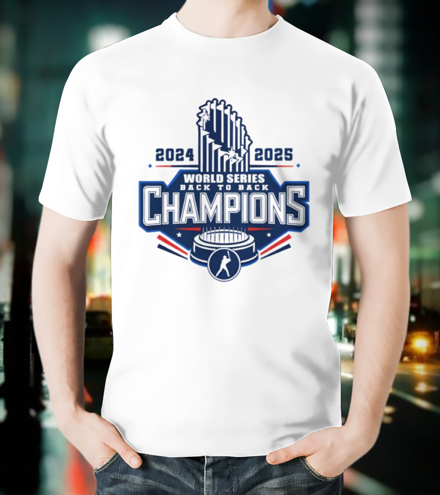 Los Angeles Dodgers World Series Back To Back 2024 2025 Champions MLB T-Shirt