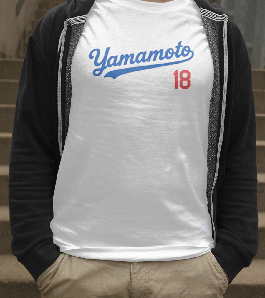 Yamamoto 18 Los Angeles Dodgers MLB Baseball World Champions T-Shirt