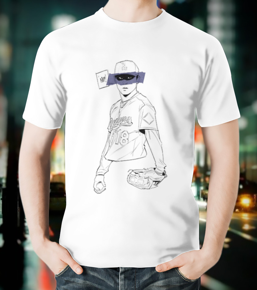 Yoshinobu Yamamoto MVP World Series Black Eyes Man Baseball Pitcher Japan T-Shirt