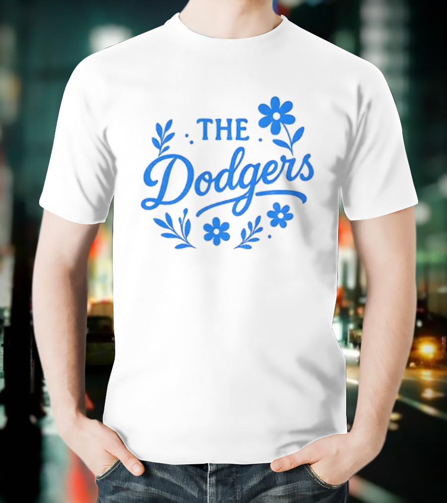 Floral Dodgers World Series 2025 Los Angeles Dodgers Flowers T-Shirt