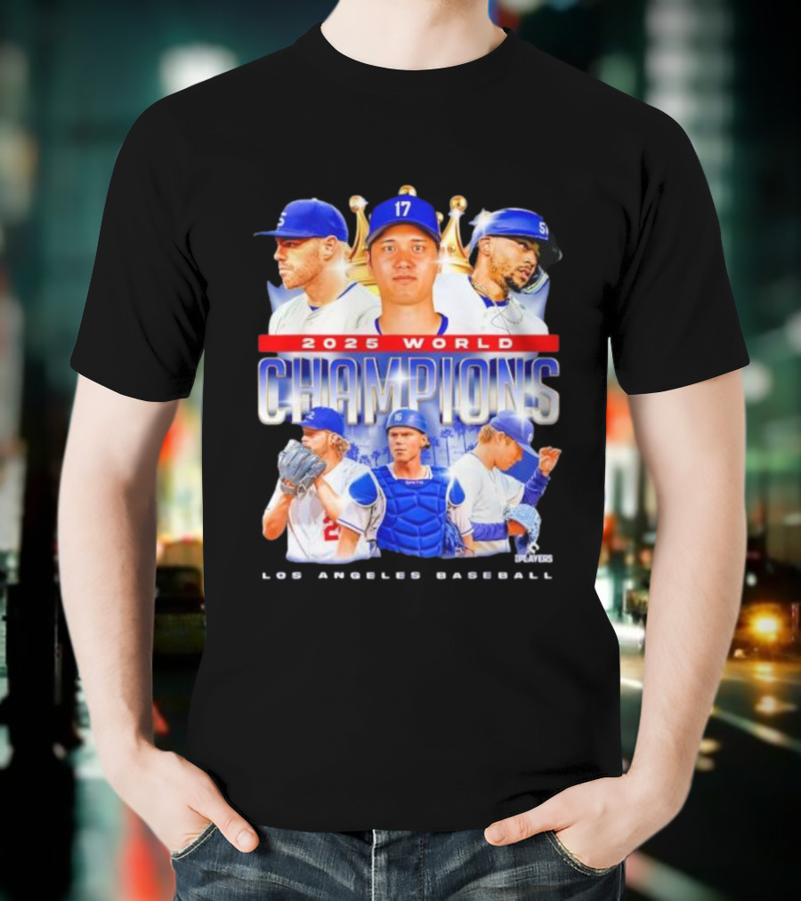 2025 World Champions Los Angeles Baseball Series T-Shirt