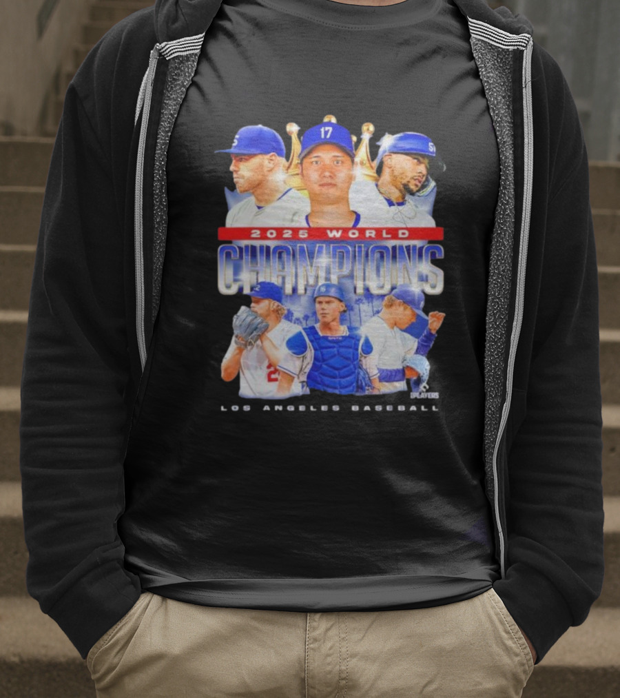 2025 World Champions Los Angeles Baseball Series T-Shirt