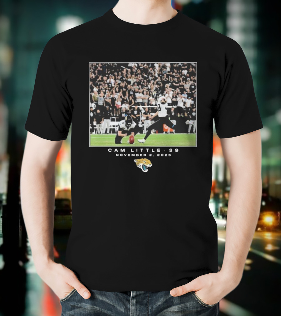 Cam Little 39 November 2 2025 Jacksonville Jaguars NFL Week 8 T-Shirt