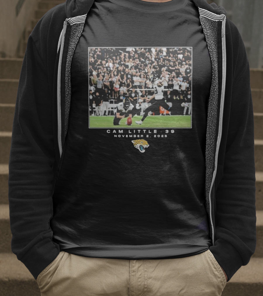 Cam Little 39 November 2 2025 Jacksonville Jaguars NFL Week 8 T-Shirt